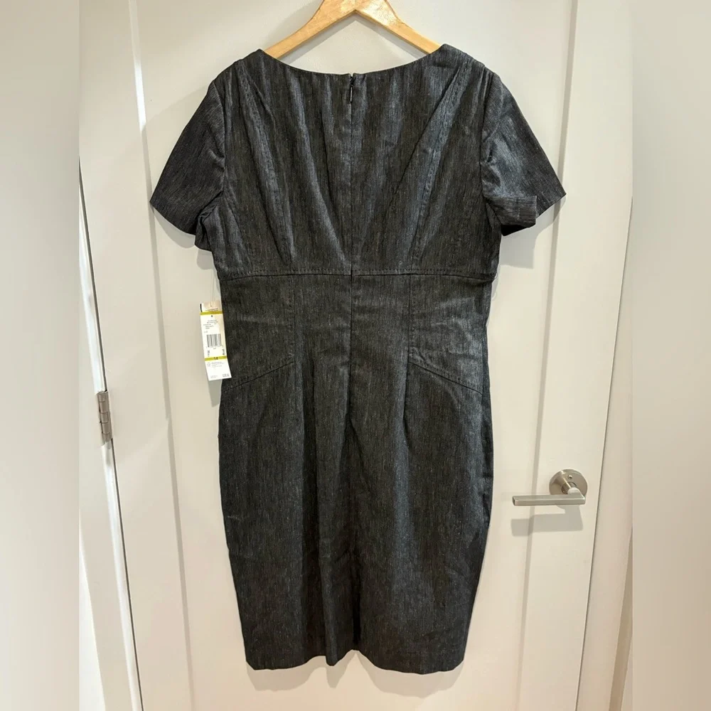 Anne Klein Charcoal Midi Dress | MSRP $395 - Picture 5 of 7